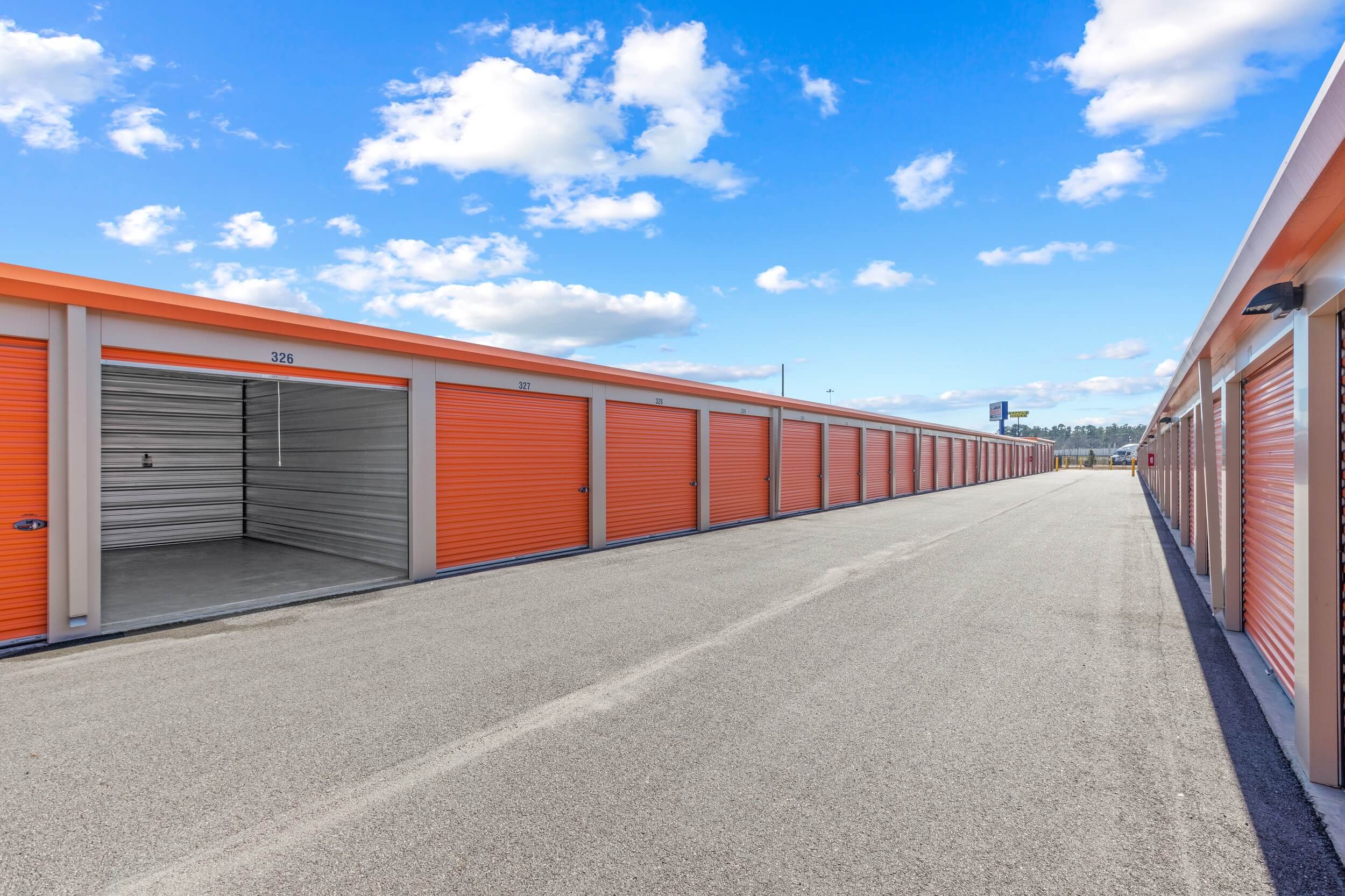 outdoor storage units at Summit Self Storage in Augusta GA
