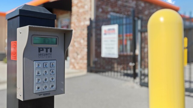 gate keypad at Summit Self Storage in Augusta GA