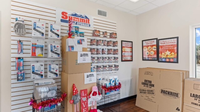 storage supplies at Summit Self Storage in Augusta GA