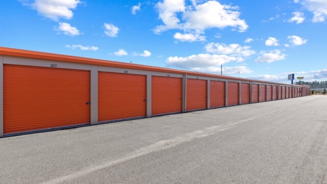 outdoor storage units at Summit Self Storage in Augusta GA