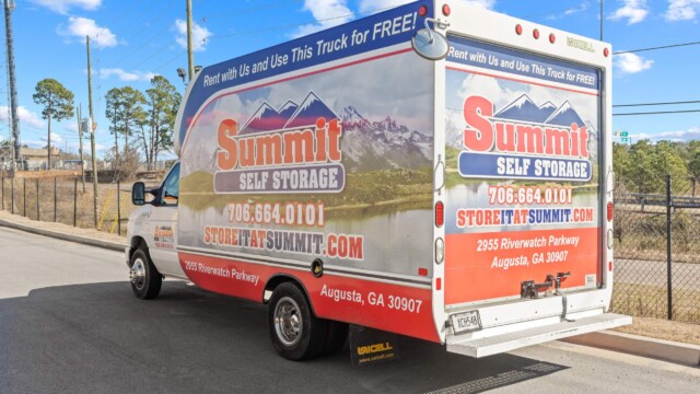 moving truck rental at Summit Self Storage in Augusta GA