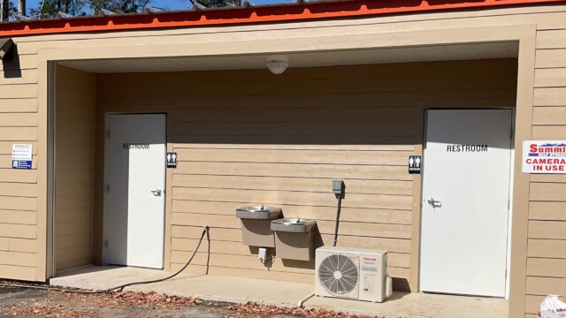 entrance to indoor climate-controlled storage units
