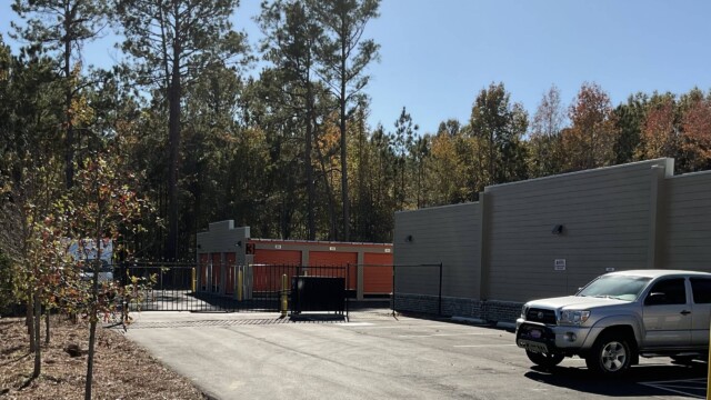 Gated entry to storage facility