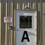 Entrance to indoor storage units with temperature control